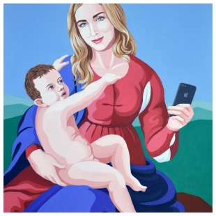La Madonna di Instagram - Giuseppe Veneziano
